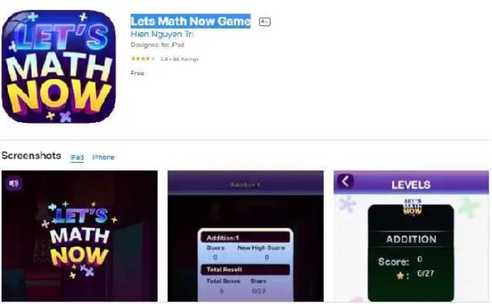 cổng game Lets Math Now Game là phiên bản update của 789 Club trên iOS